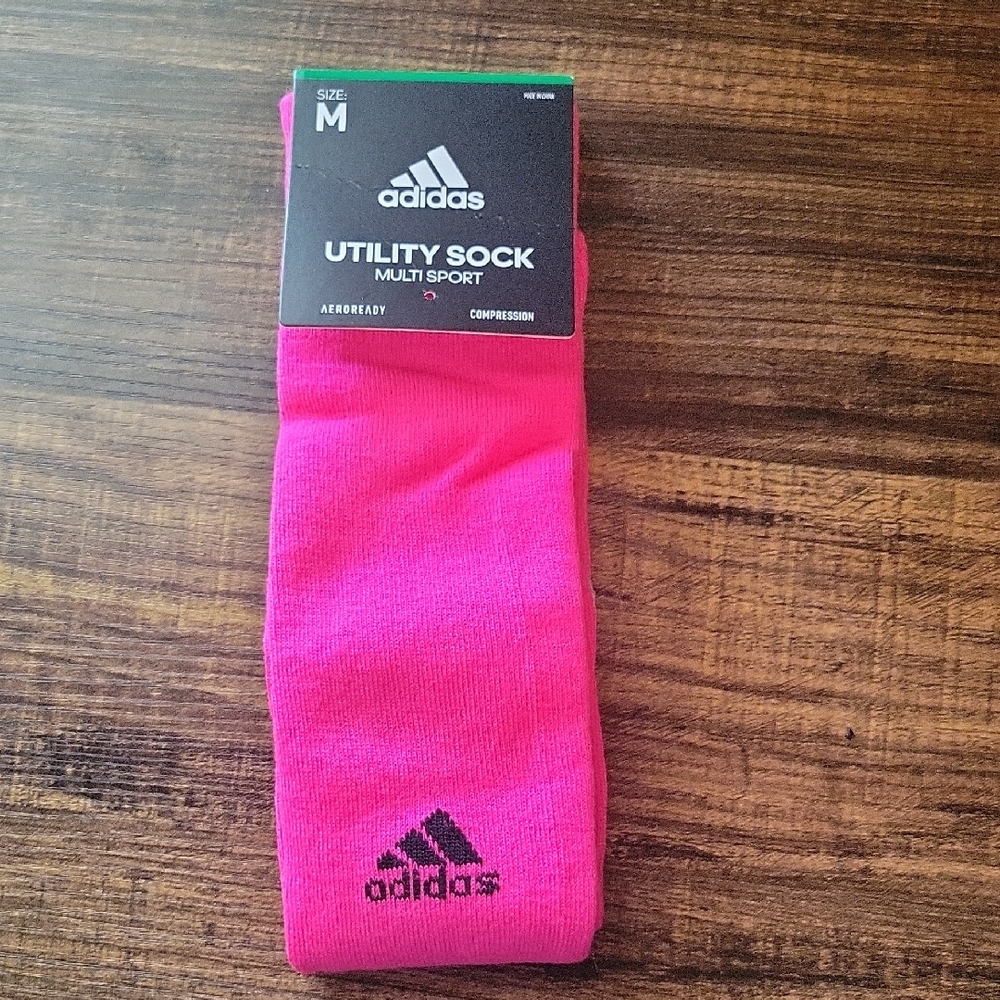 Adidas Pink Soccer Socks